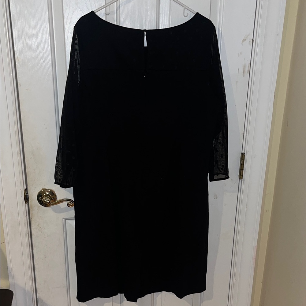 Talbots Black Long Sleeve Dress - Picture 6 of 7